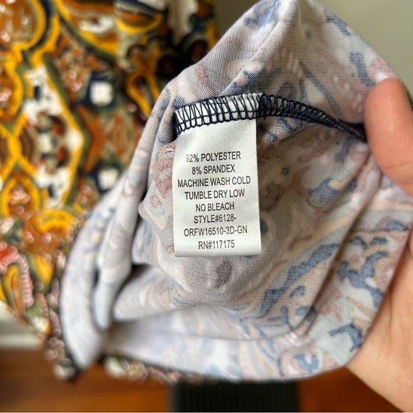 Haani paisley print stretchy midi dress - Picture 6 of 7